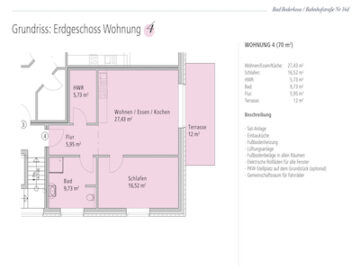 #IMMOTIONAL MODERNE ERDGESCHOSS WOHNUNG IN BAD BEDERKESA - GRUNDRISS ERDGESCHOSS WOHNUNG 4